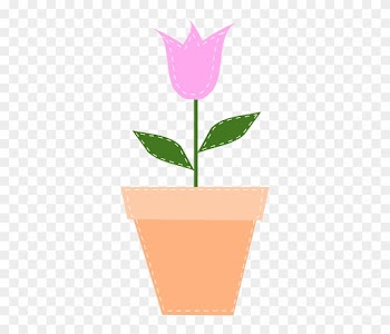 Tulip March, Flower, Pink, Spring, Gift, Pot, Easter, - Mothers Day Border Clip Art