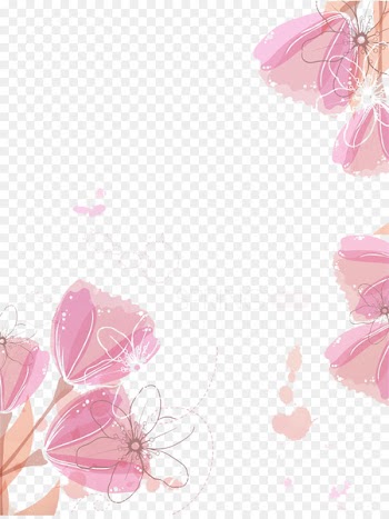 Tulip Pink - Pale pink tulip picture material 
