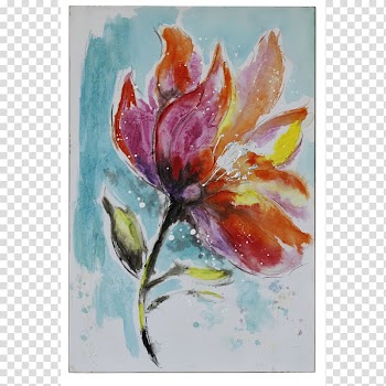 Tulip Still life Watercolor painting Acrylic paint, tulip transparent background PNG clipart