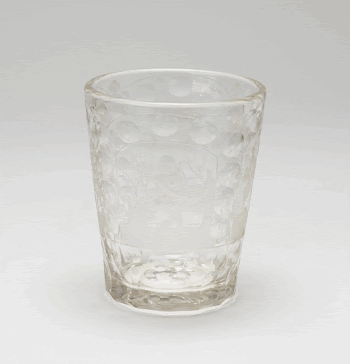 Tumbler, glass etched in four | Free Photo - rawpixel