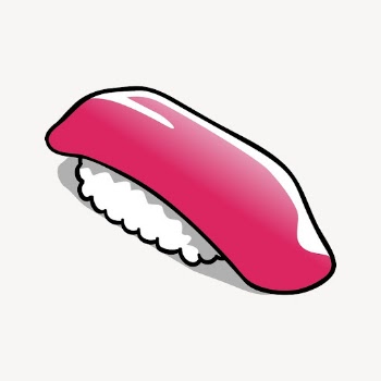 Tuna salmon clipart, Japanese food | Free Photo - rawpixel