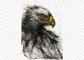 Tunan Painting Chinese art Style - eagle 