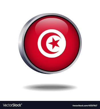 tunisia flag button