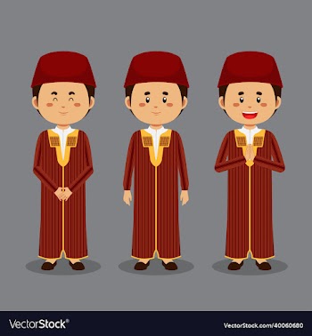 tunisians character with various expression