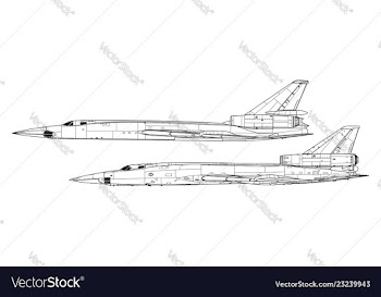 Tupolev tu-22 blinder vector image