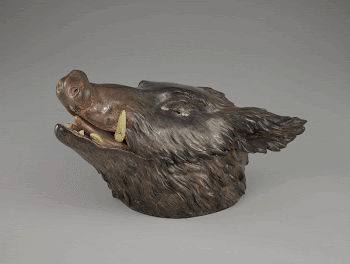 Tureen (boar's head), ceramic-porcelain, French, | Free Photo - rawpixel