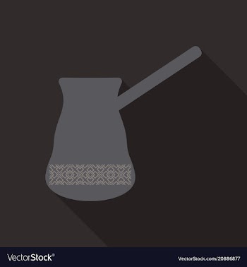 Turk with hot coffee of coffee and refreshing vector image