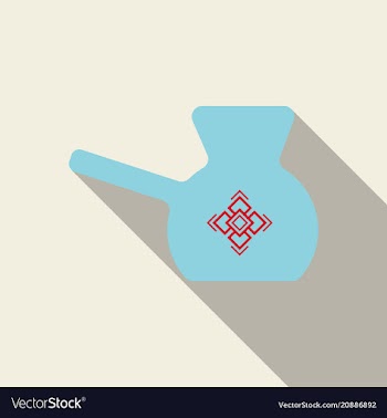 Turk with hot coffee of coffee and refreshing vector image