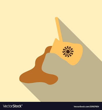 Turk with hot coffee of coffee and refreshing vector image