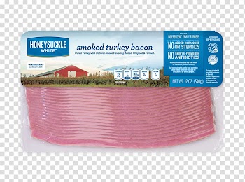 Turkey bacon Hot dog Breakfast Turkey meat, bacon transparent background PNG clipart