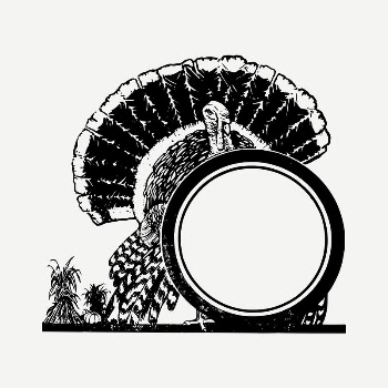 Turkey frame drawing, vintage animal | Free PSD - rawpixel