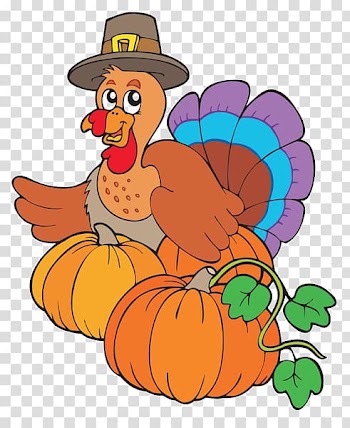 Turkey meat Pilgrim Pumpkin , Cartoon chicken pumpkin transparent background PNG clipart