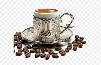 Turkish coffee Espresso White coffee Coffee cup - Hot coffee and coffee beans 