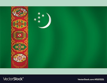 turkmenistan flag background