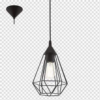 Turned-off black pendant lamp, Pendant light canton of Tarbes-1 Light fixture Lighting, lighting transparent background PNG clipart