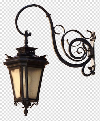 Turned-off lantern sconce art, Street light Lantern Lamp Light fixture, street light transparent background PNG clipart