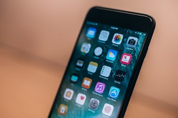 Turned on Black Iphone 7