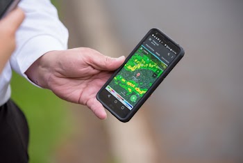 Turned-on Black Lg Smartphone