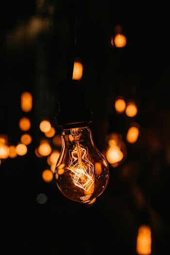 Turned-on Light Bulb