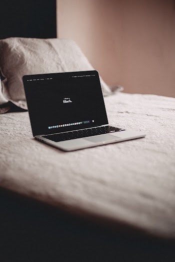 Turned-on Macbook Pro