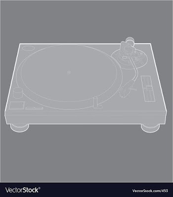 Turntable vector image