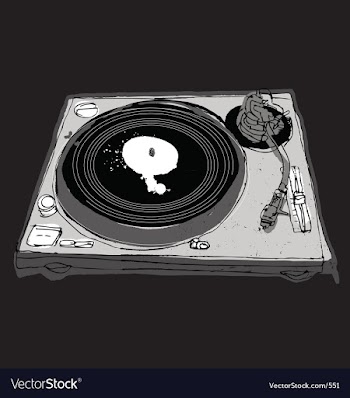 Turntable vector image