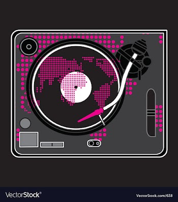 Turntable vector image