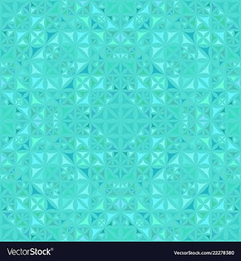 Turquoise abstract repeating curved shape vector image