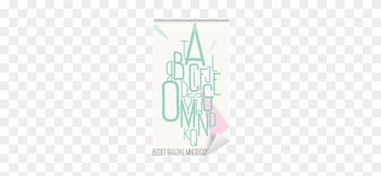 Turquoise Capital Alphabet Letters Wall Mural • Pixers® - Photography
