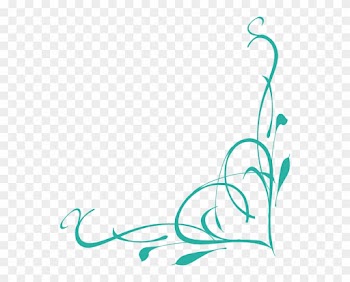 Turquoise Corner Border Design