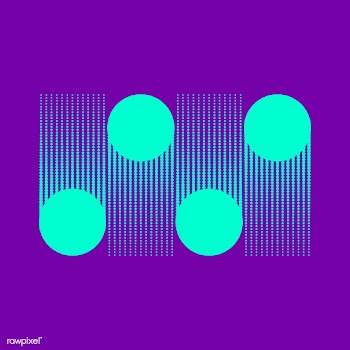 Turquoise dots halftone background vector | Free stock vector - 523522