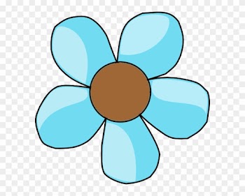 Turquoise Flowers Clip Art