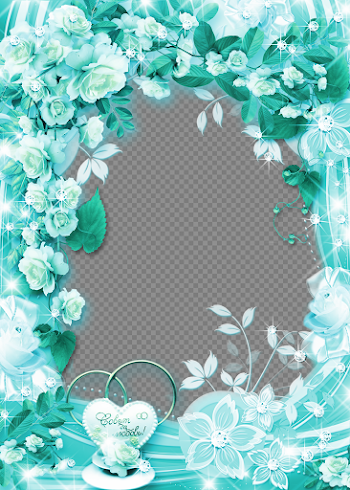 Turquoise Frame PNG Download Image