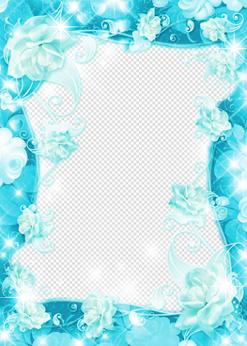 Turquoise Frame PNG Image