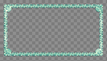 Turquoise Frame Transparent Images