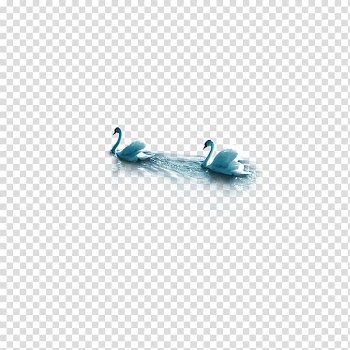Turquoise Molding Pattern, Ink Swan transparent background PNG clipart