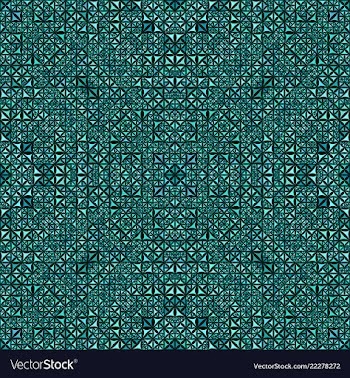 Turquoise seamless abstract curved triangle vector image