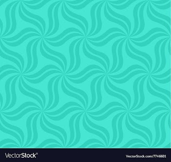 Turquoise seamless curved pattern background vector image