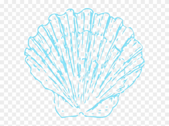 Turquoise Shell Opaque Clip Art At Clker - Seashell Wedding Clip Art ...
