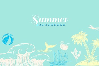Turquoise summer background | Free stock vector - 580252