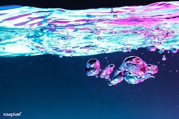 Turquoise water background with bubbles | Free  photo - 2314103