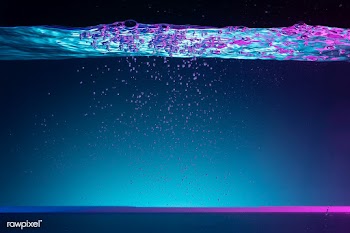 Turquoise water background with bubbles | Free  photo - 2319403