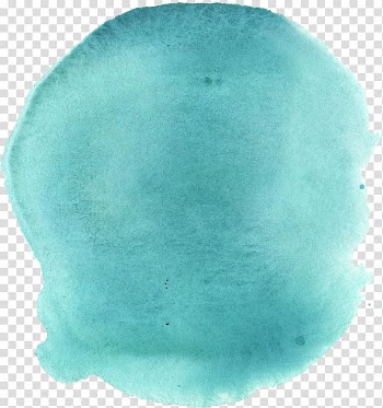 Turquoise Watercolor painting, others transparent background PNG clipart