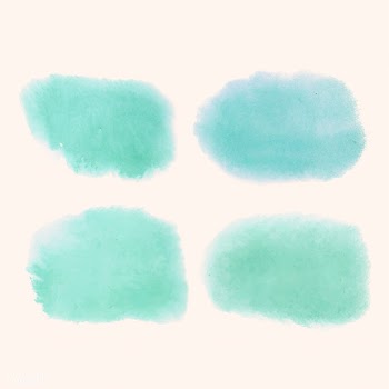 Turquoise watercolor style banner vector | Free stock vector - 530703
