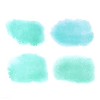 Turquoise watercolor style banner vector | Free stock vector - 530723