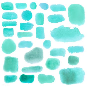 Turquoise watercolor style banner vector | Free stock vector - 530781