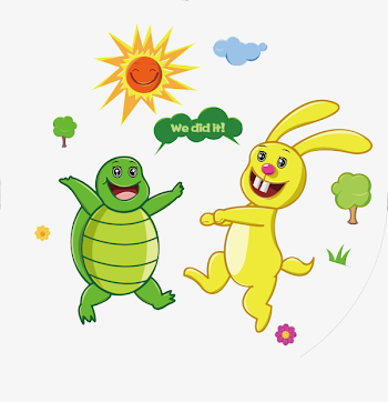 Turtle And Rabbit Comics, Turtle Clipart, Rabbit Clipart, Tortoise ...
