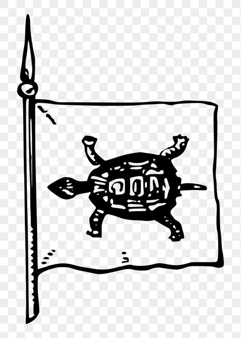 Turtle flag png sticker animal | Free PNG - rawpixel
