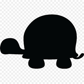 Turtle Silhouette Image Photograph Sticker - turtle 