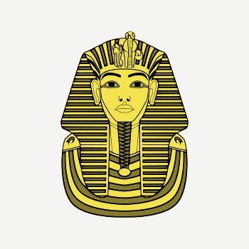 Tutankhamun collage element, vintage illustration | Free PSD Illustration - rawpixel